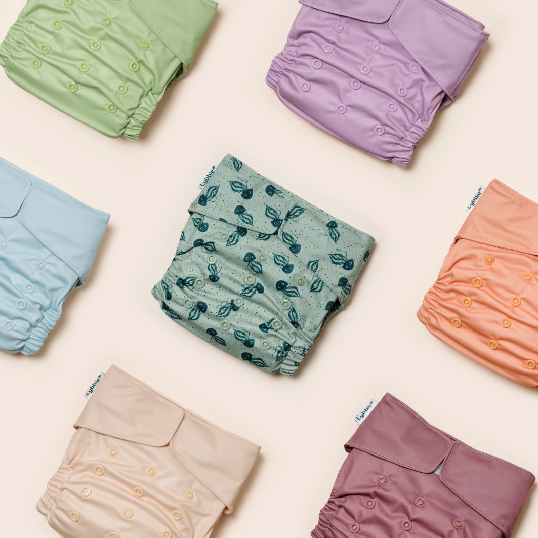 7er Windeln mit Klett Candy Colors Größe 2