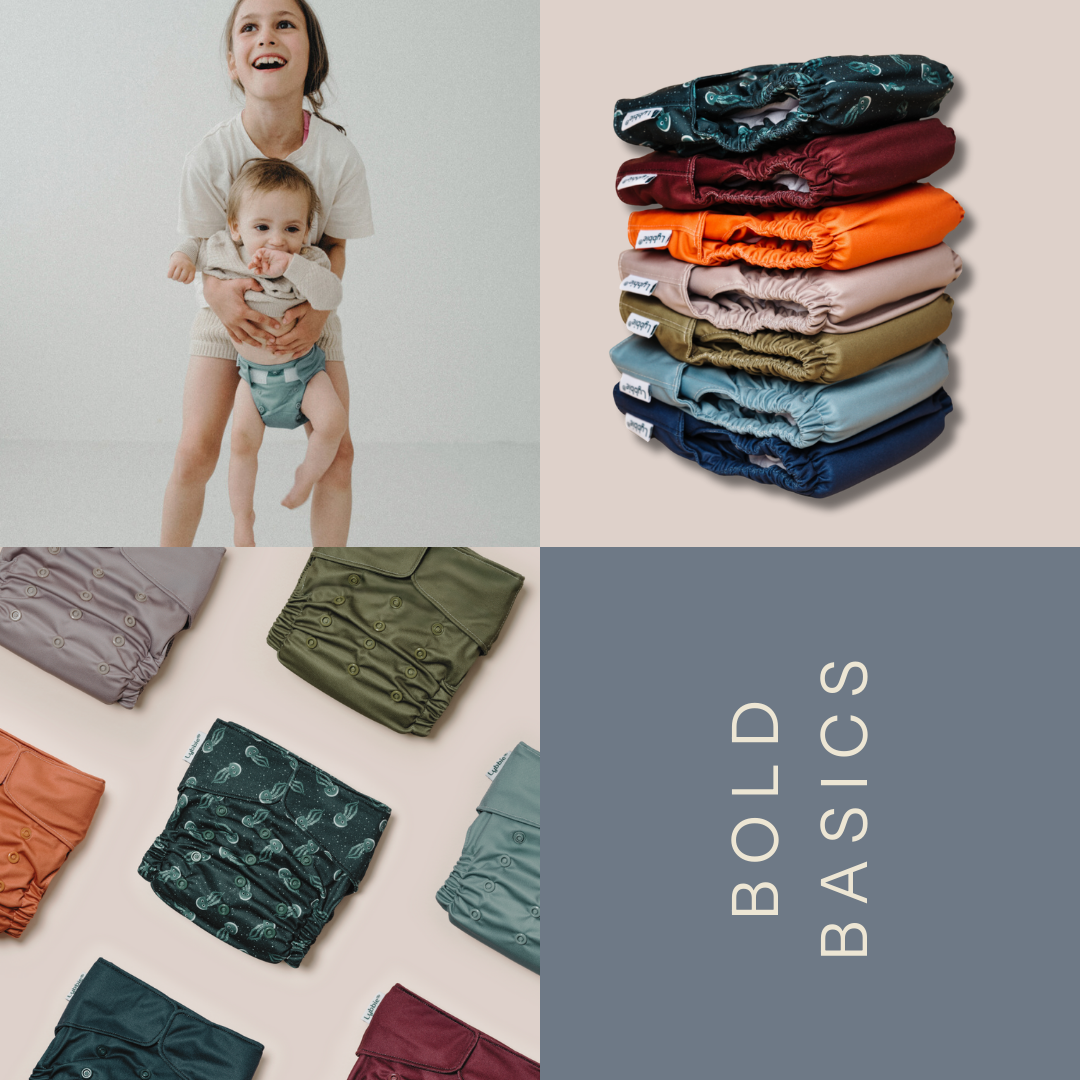 7er Windeln mit Klett Bold Basics Größe 1